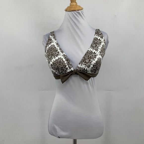 Tommy Bahama Bikini Top Womens XL Extra Large Multi Push Up Tie Back Padded - Picture 2 of 11